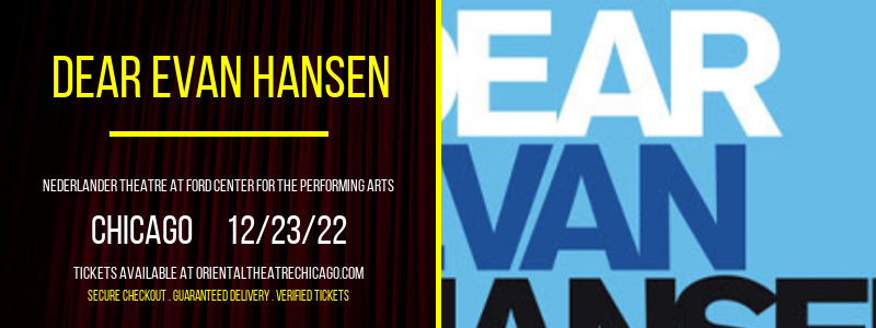 Dear Evan Hansen at James M. Nederlander Theatre